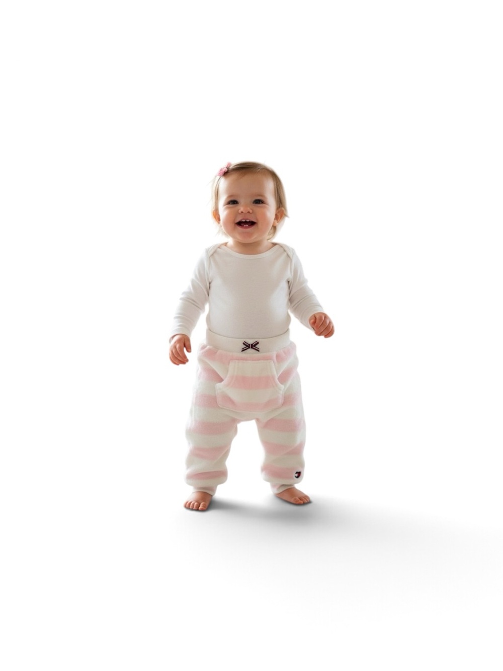 Tommy Hilfiger Soft Striped Pink & White bottom Size 12months